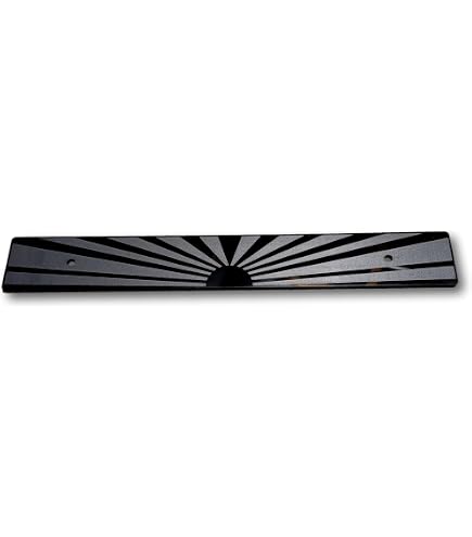 SR] Aluminum Black License Plate Delete w/ MOVE OVER Logo