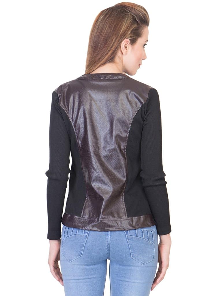 ants women's brown leather jacket