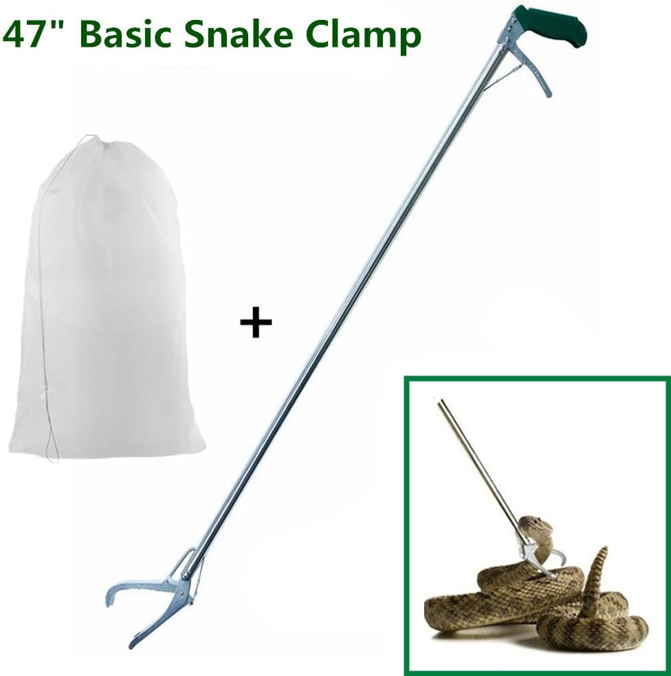 yoyoung 47" Snake Tongs Extra Heavy Duty Reptile Grabber