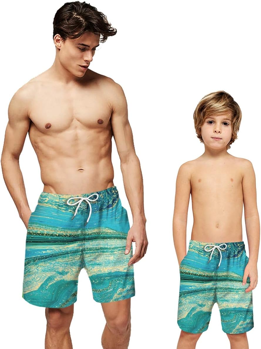 short de bain pere fils