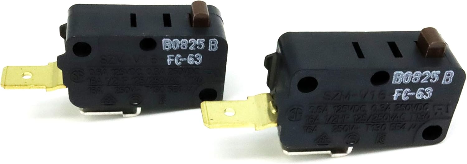 SZM-V16-FC-63 W10269460 Replacement Part (2pc) by OEM Mania for Microwave Door Switch - Compatible with Whirlpool Maytag Amana Microwave: Home Improvement