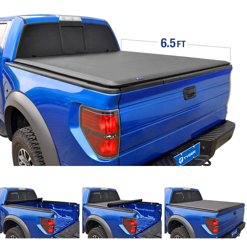 Tyger Auto Tg Bc1f9030 Topro Roll Lock Truck Bed Tonneau Cover 2015 2018 Ford F 150 Tonneau Covers Styleside 6 5 Bed Exterior Accessories Tonneau Covers