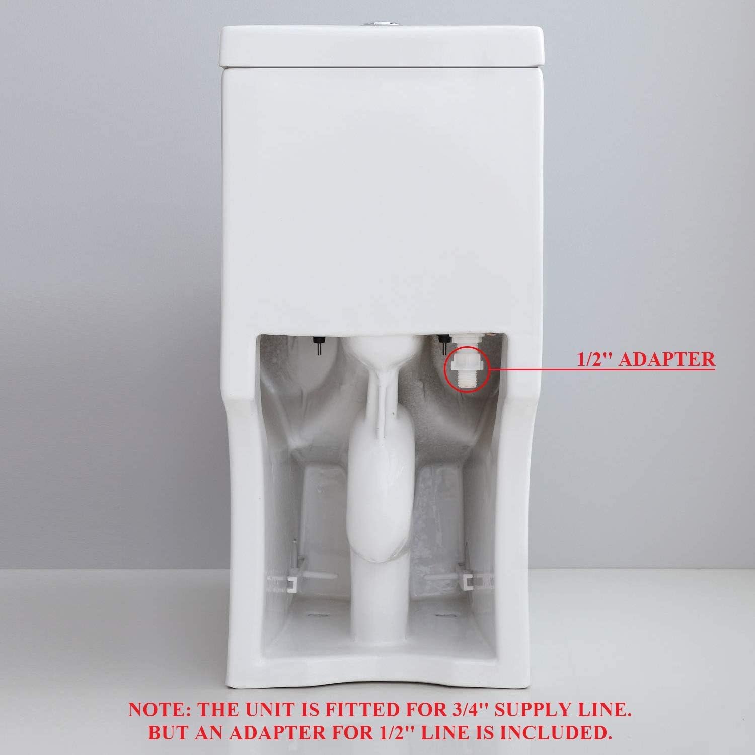 HOROW HWMT-8733/HT1000 Small 1-Piece Toilet Short Compact Bathroom Tiny Mini Commode Water Closet Dual Flush Concealed Trapway Seat Included - - 