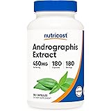 Nutricost Andrographis Extract 450mg, 180 Capsules - Non-GMO, Gluten Free, and Vegetarian Friendly