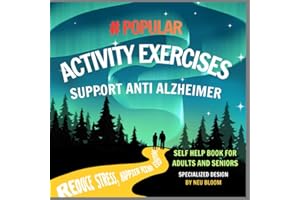 Self help Book for adults and seniors: - Activity exercises support anti Alzheimer: Large Print, relax, reduce stress, improv