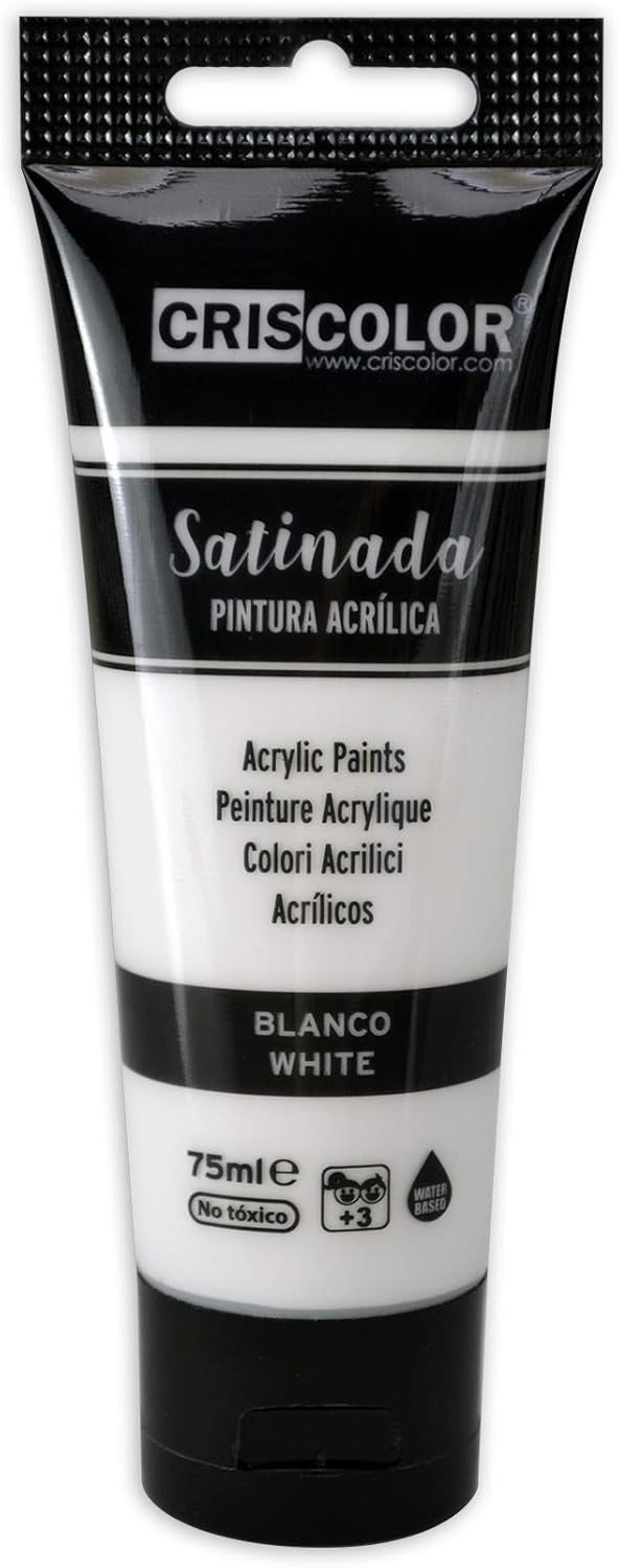 Criscolor 8435621413236 Acrylic Paint Set of 6 Colours for Canvas and Crafts Assortment, 75 ml (Pack of 6) - Image 3