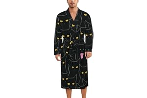 PTXYBYC Unisex Soft Milk Silk Robe Luxury Bathrobe Adjustable Belt Lightweight Nightgown for Adults Starry Grid