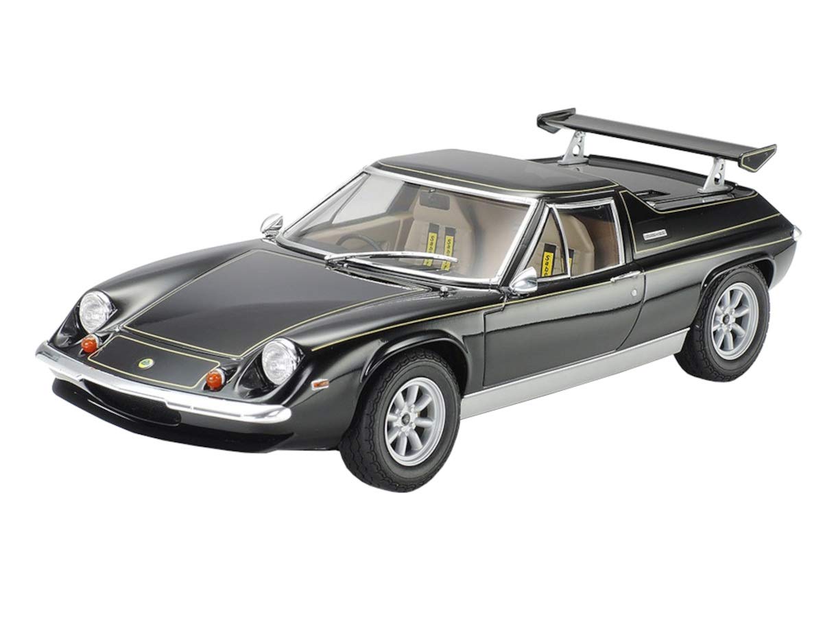 TAMIYA Lotus Europa Special 24358-000 Vehicle 1:24 Scale with PE, Model Kit, Plastic Kit, Assembly Kit, Detailed Replica, Unpainted, Black/Red/Blue