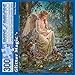 Bits and Pieces - 300 Large Piece Embellished Glitter Jigsaw Puzzle for Adults - Mother Nature - 300 pc Forest Fantasy Angel Jigsaw by Artist Liz Goodrick-Dillon