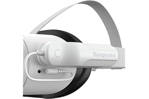 Hanpusen Battery Pack for Oculus Quest 2, 5000mAh Portable Charger for Meta Oculus Quest 2 Accessories, Compatible with Quest 2 Oculus Original Strap and Elite Strap Extended VR Play time