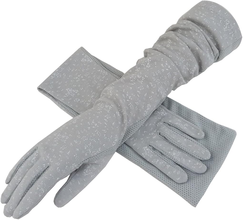 Soft Cotton Long Gloves Sun Protection Cycling Driving Arm
