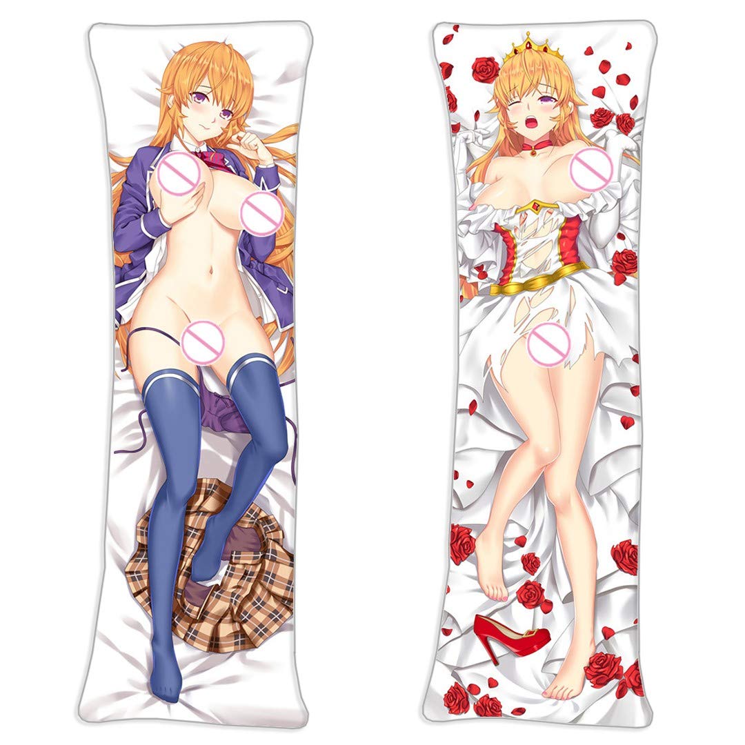 Erina Nakiri - Food Wars！Shokugeki no Soma Pillow Cover Manga Long Hugging Body (59in x 19.6in) Peac
