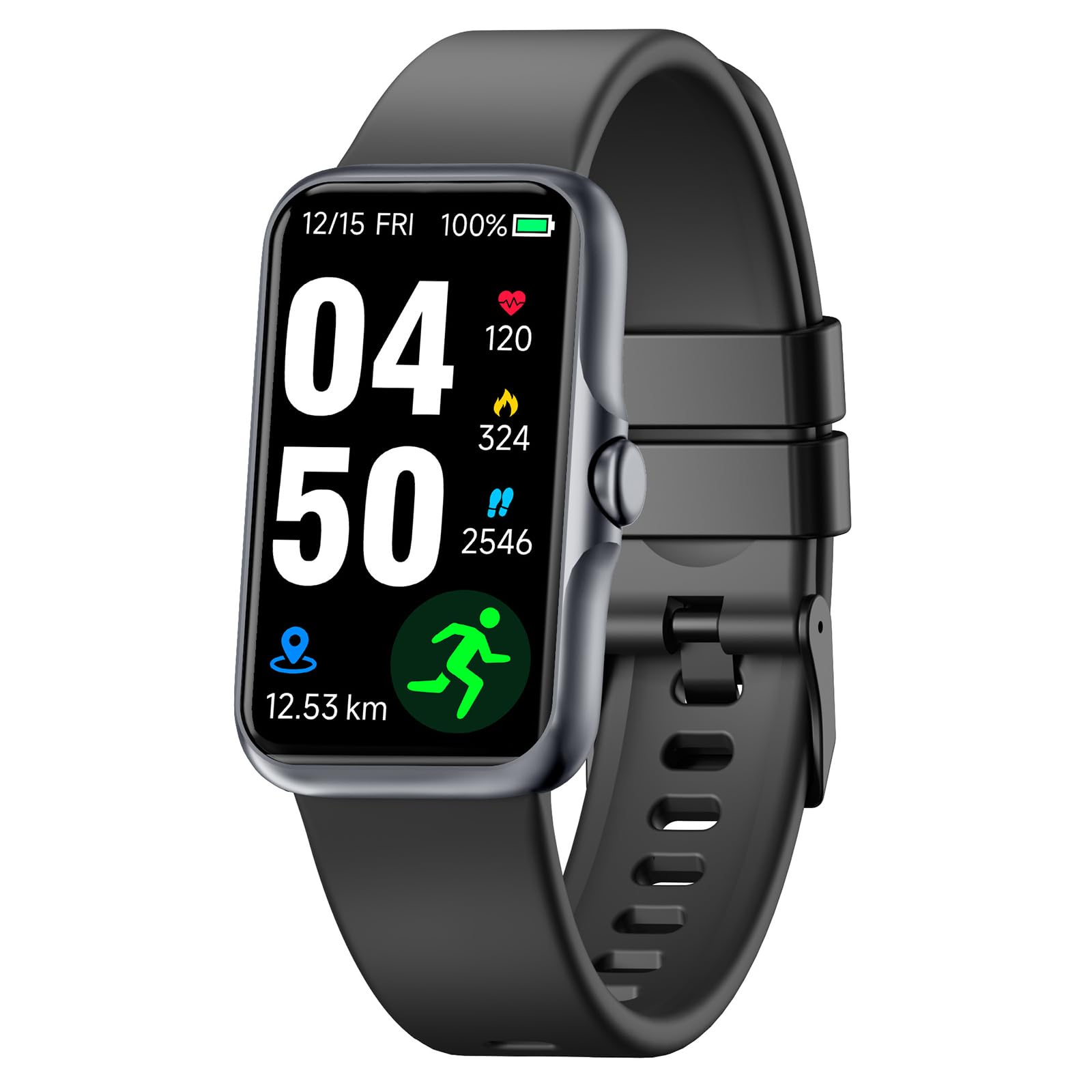 Photo 1 of Health Fitness Tracker, Smart Watch with 24/7 Heart Rate and Blood Oxygen, Sleep Tracker with Blood Pressure Monitor, IP68 Waterproof Activity Tracker Pedometer Step Counter for Women Men