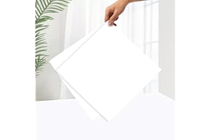 LAREKO White Peel and Stick Vinyl Floor Tiles- Mable Self Adhesive Vinfl Flooring DIY, 20 Tiles - 12" x 12", Mable Peel for Kichen, Bathroom, Bedroom, Dining Room, Kitchen(20 Pack 20 Sq.Ft White)
