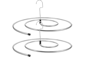 Mipcase 2Pcs Spiral Sheet Drying Hangers Rotating Laundry Rack for Bed Sheets Blankets Quilts Towels Space-Saving 16.53X15.74