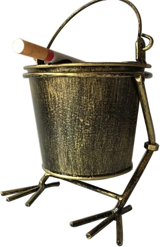 Amazon Com Oilp Handmade Iron Metal Ashtray Antique Funny