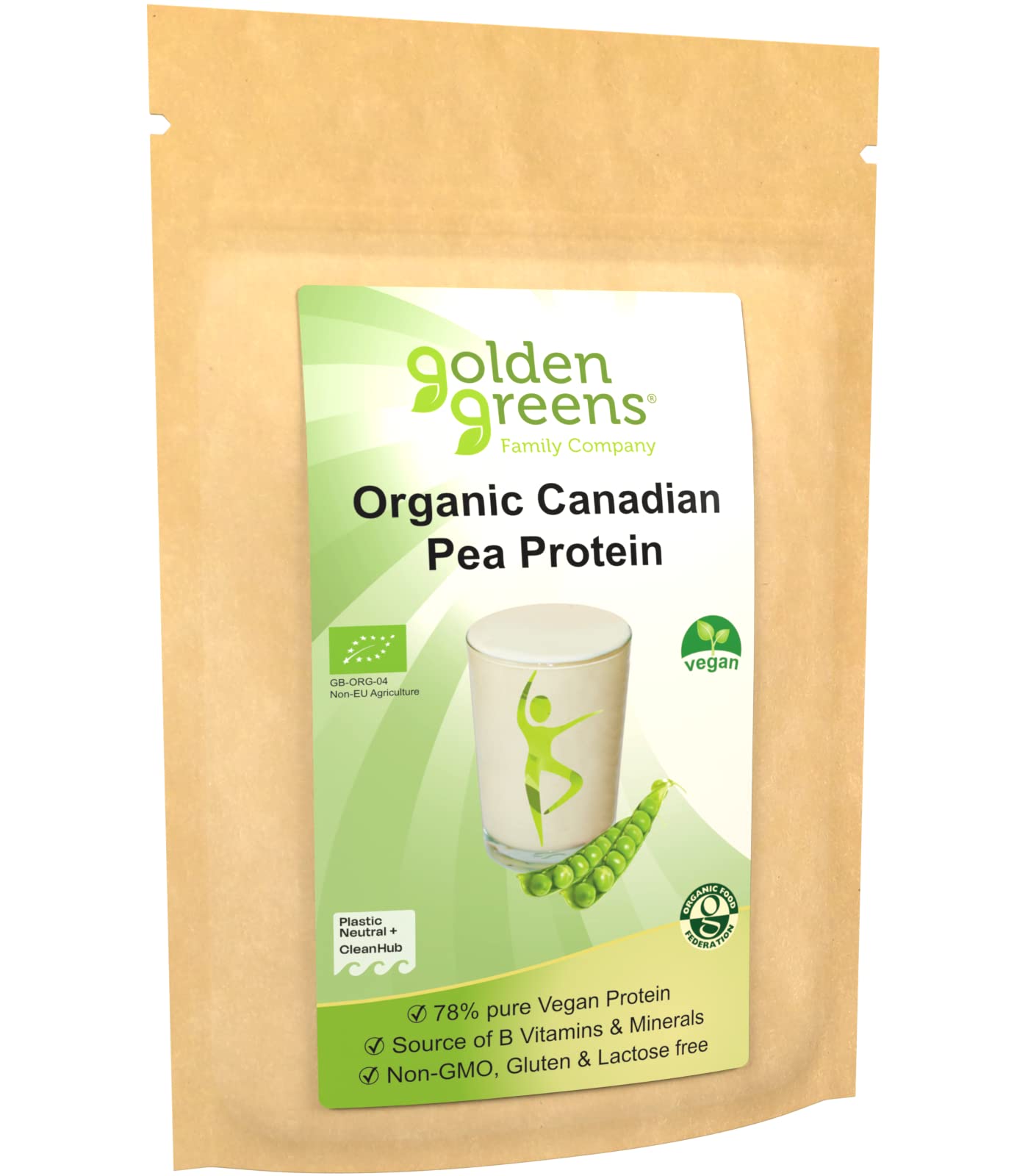 Golden Greens Organic Organic Pea Protein Powder 250 g