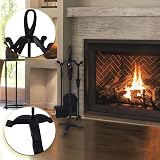 Trendi Black Waterloo Coal Hod Scuttle Fireside Bucket & 5 Piece Companion Set view 2