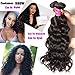 Nadula Brazilian Natural Wave Remy Virgin Human Hair Pack of 3 Unprocessed Virgin Hair Bundles Natural Color (16 18 20inch)
