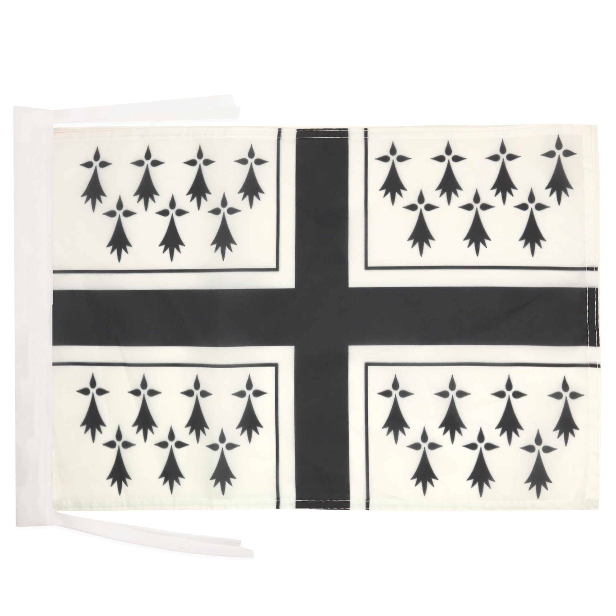 AZ FLAG - Brittany marine Flag - 18'' x 12'' - 100% Polyester nautical breton Small Banner with Two Cords - Fade Resistant - Vivid Colors - 18x12 in - 45x30 Cm — image 1