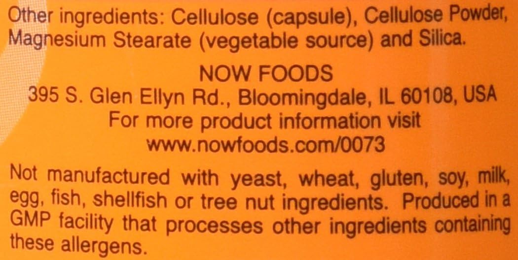 Now Foods L-Carnitine 500 mg 180 Capsules: Health & Personal Care