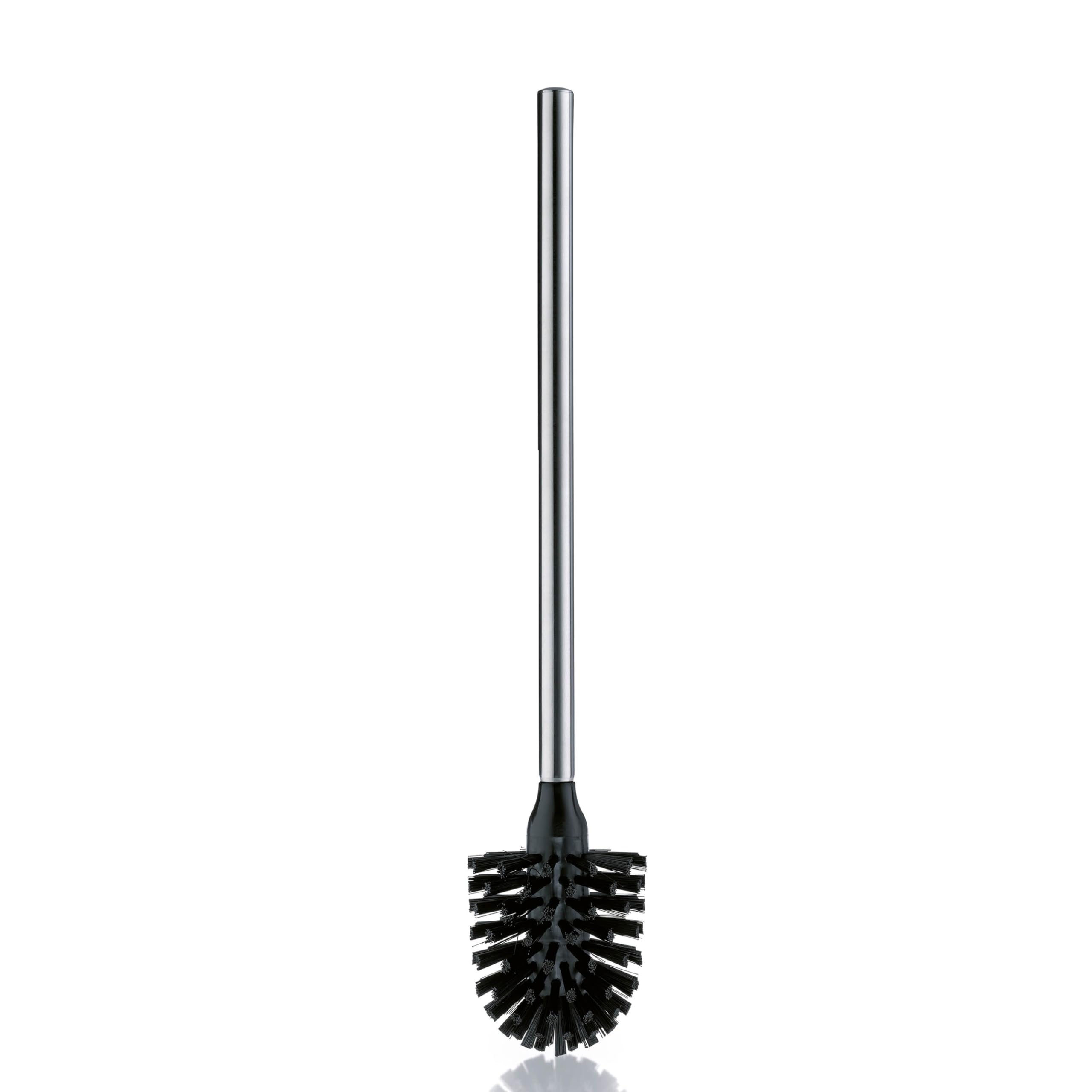 kela toilet brush with stainless steel handle 42.5 cm, toilet brush, LA BROSSE ORIGINAL, stainless steel matt, black