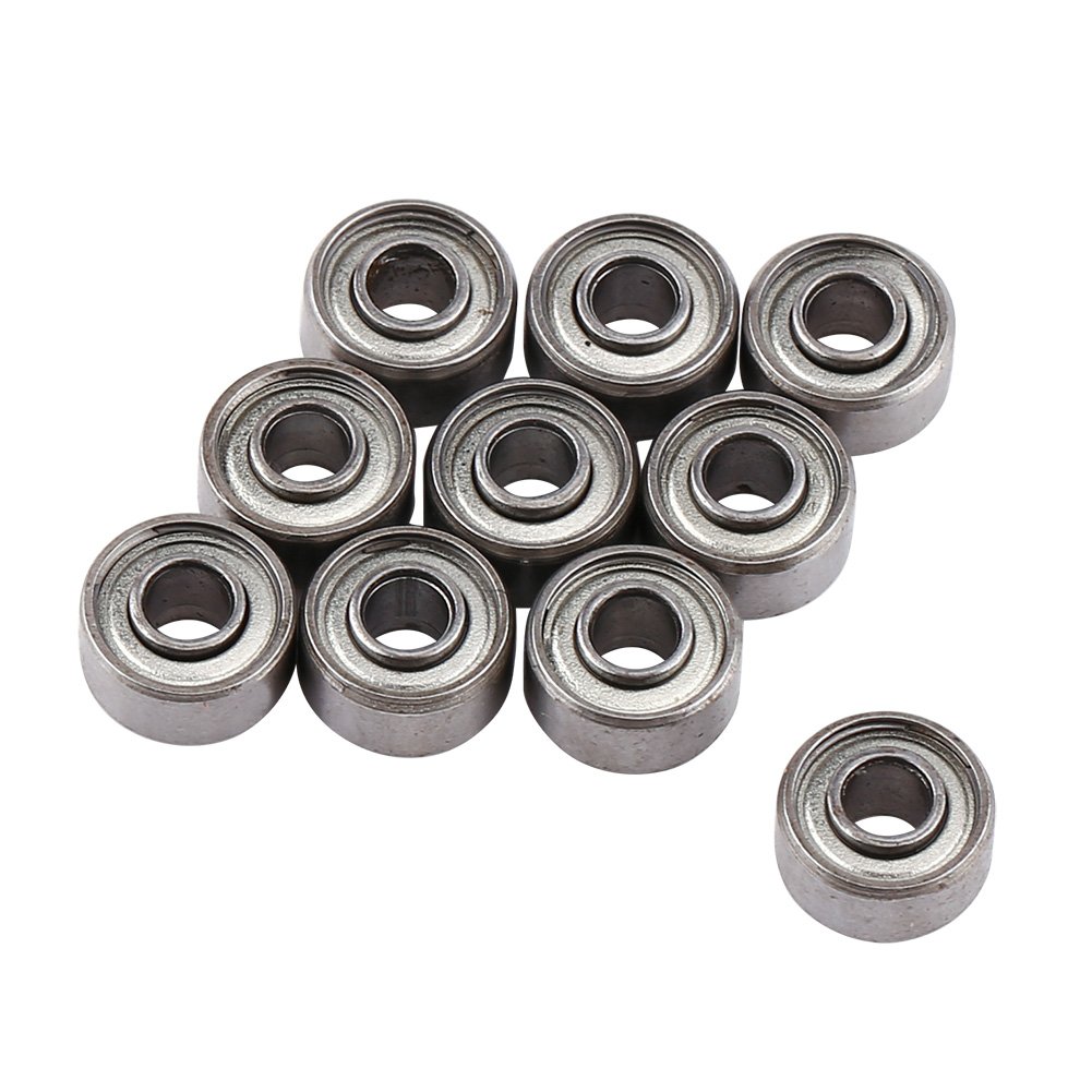 10 Pack 693ZZ Micro Steel Deep Notch Ball Bearings Miniature Double Shielded Bearings 3x8x4mm for Smooth in Various Applications