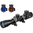 Beileshi 4x32 Compact Rifle Scope Crossbow Scope,Crosshair Optics Hunting Scope with 20mm Free Mounts