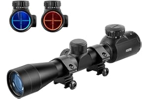 Beileshi 4x32 Compact Rifle Scope Crossbow Scope,Crosshair Optics Hunting Scope with 20mm Free Mounts