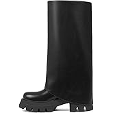 VOMIRA Wide Calf Boots Slouchy Boots for Women