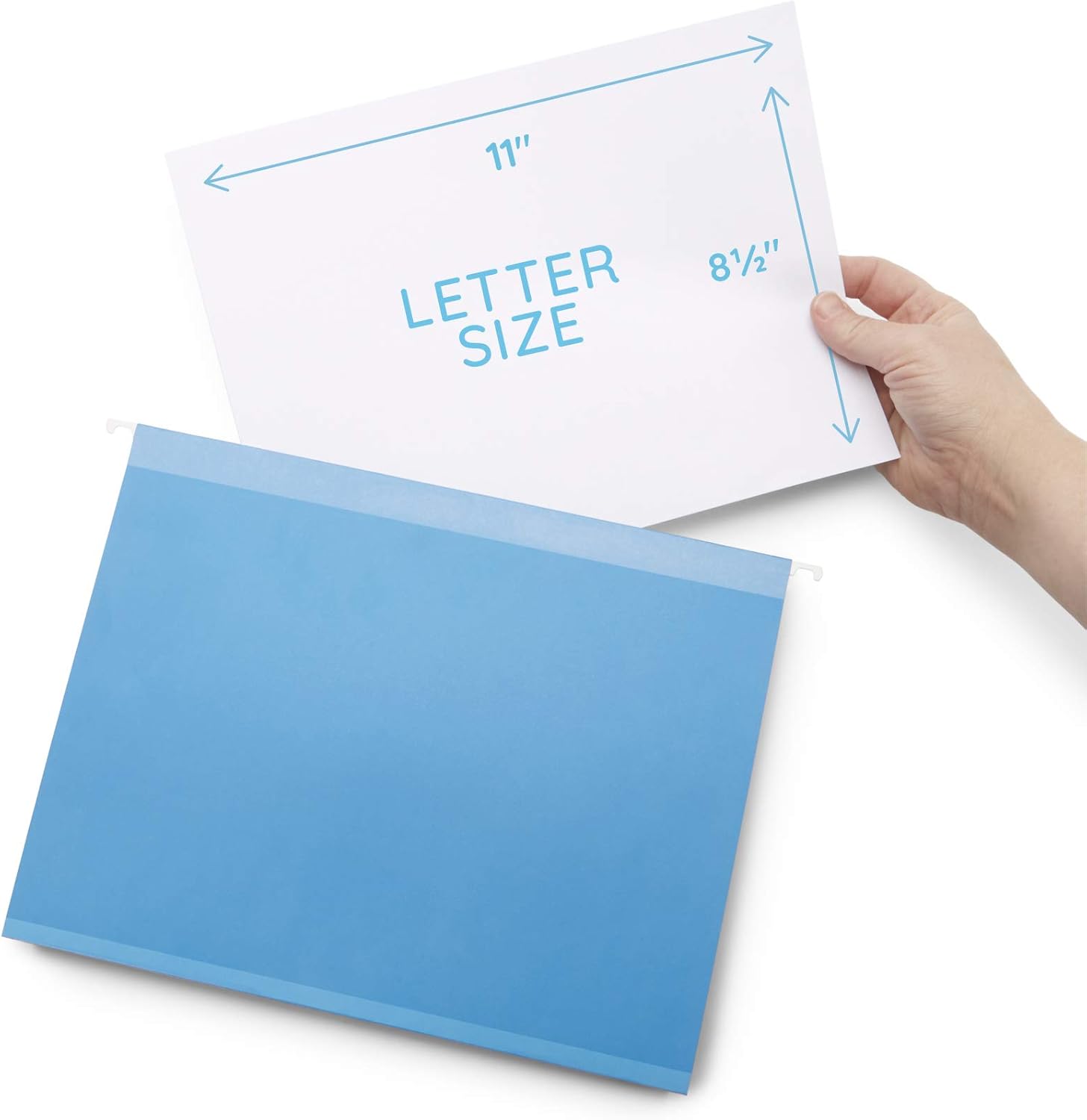 Blue Summit Supplies Extra Capacity Hanging File Folders, 25 Reinforced Hang Folders, Heavy Duty 2 Inch Expansion, Designed for Bulky Files, Medical Charts, Assorted Colors, Letter Size, 25 Pack : Office Products