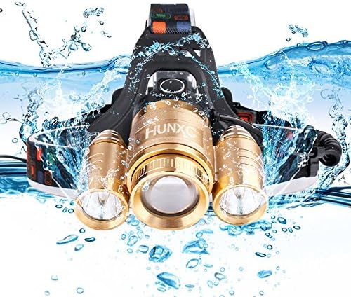 Brightest 6000 LM LED Headlamp Flashlight - Upgraded Telescopic Focusing System Waterproof - 3 CREE XML T6 - Best for Camping Outdoor Running Fishing Walking-Give the best gift of ALICE