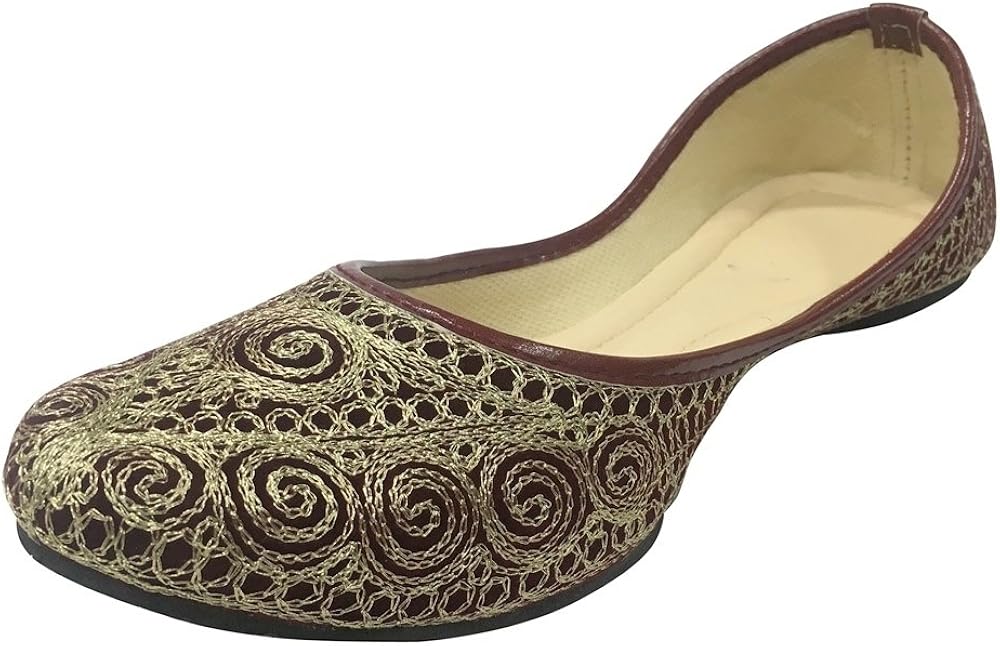 Amazon Com Step N Style Indian Shoes Punjabi Jutti Wedding Shoes
