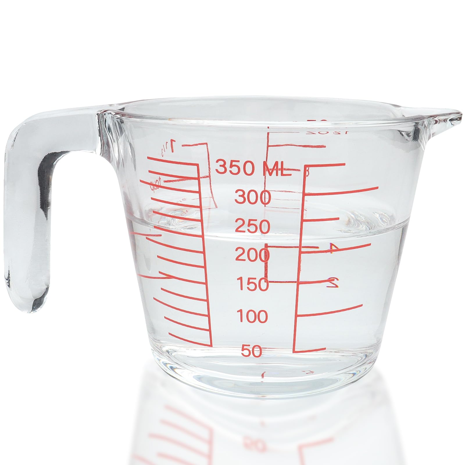 Roellgs Measuring Cups Glass 350ml ， Multi-Purpose Liquid Measuring Cups