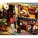 Miniature Dollhouse Kits, Romantic and Cute DIY House Kit Creative Room With Furniture and Cover - Happy Corner