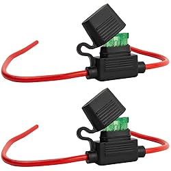 Gaoekoius 2 PCS 12 AWG Inline Fuse Holder with 30A