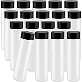 MAHIONG 32PCS 12 Oz Clear Plastic Bottles Empty, Transparent, Leak-Proof, Reusable, Ideal for Juice, Milk, Homemade Beverages, Travel, Work