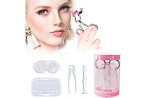 Dijkoo Contact Lens Applicator Tool, Soft & Easy Contact Lenses Wearing Aids Case Set with Contact Eye Opener, Tweezer, Remover & Insertion Tool, Travel Kit