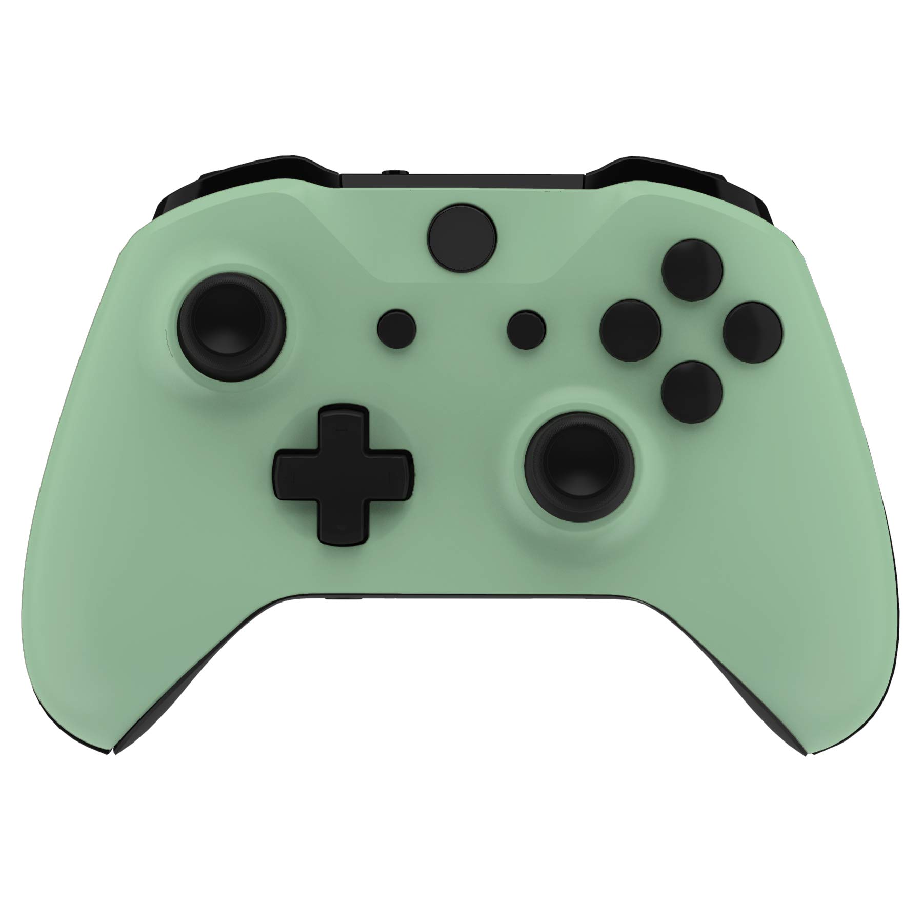 eXtremeRate Matcha Green Front Housing Shell Cover for Xbox One S/X Controller, Replacement Parts Custom Case Faceplate for Xbox One Wireless Controller 1708 - Controller NOT Included