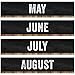 Schoolgirl Style Industrial Chic 95-Piece Calendar Bulletin Board Set, Farmhouse Monthly Calendar with Numbers, Birthdays and More, Rustic Farmhouse Calendar Bulletin Board Set for Classroom