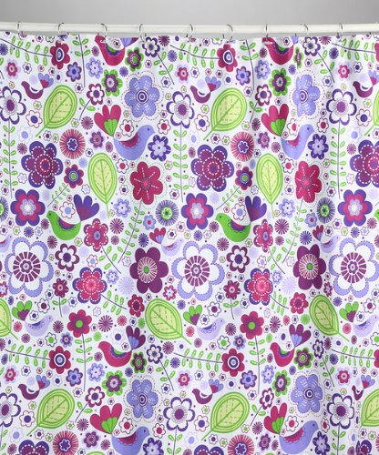 Botanical Purple Shower Curtain