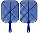 Buzzwacket Heavy Duty Fly Swatters (2 Pack) Kills Flies in The Air No More Squishing Mess. Short Handle Design Makes it The Best Home Fly and Insect Killer