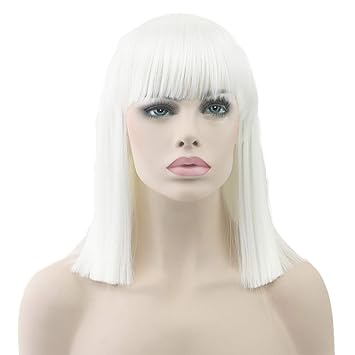 Amazon Com 8 Colors Synthetic Hair Heat Resistant Blue Black Wig