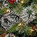 National Tree Wintry Pine Mailbox Swag with Red Berries/Cones/Snowflakes and 15 Soft White LED Lights, 3-Feet