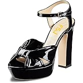 FSJ Women Platform Chunky Block High Heel Sandals Peep Toe Ankle Strap Party Evening Dress Pumps Shoes Size 4-15 US