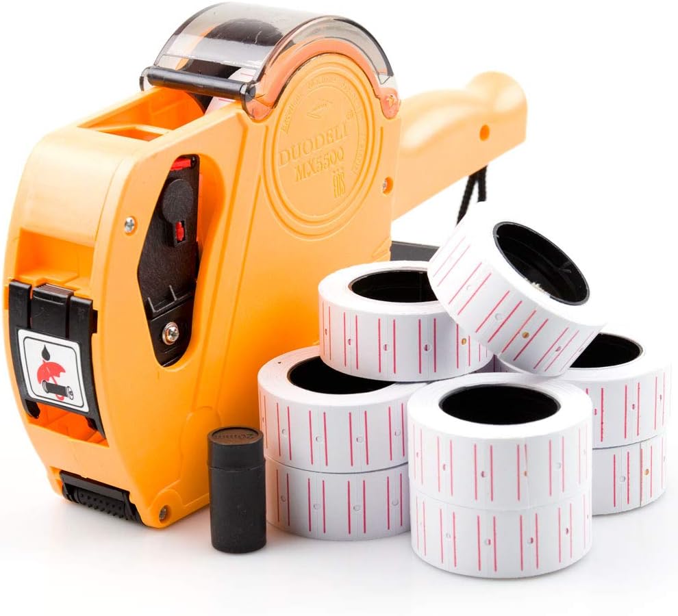 ABN Finest Price Gun for Shop with Ink Roller, 11000 Label Stickers (Yellow)