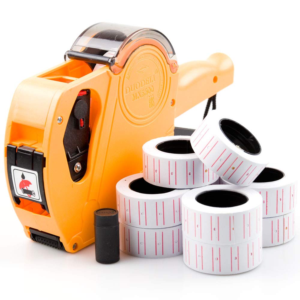 ABN Finest Price Gun for Shop with Ink Roller, 11000 Label Stickers (Yellow)