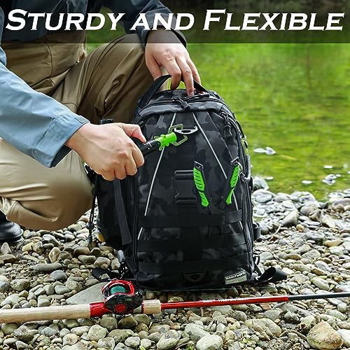 Ghosthorn Fishing Tackle Backpack Storage Bag Fishing Backpack with