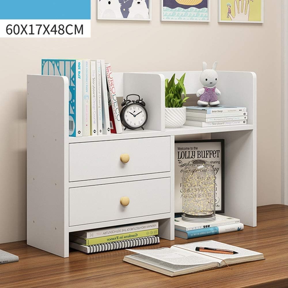 GUOXY Desktop Bookcase Multifunctional Wood Desktop Book