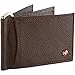 Alpine Swiss Mens Deluxe Leather Money Clip Spring Front Pocket Wallet Brown